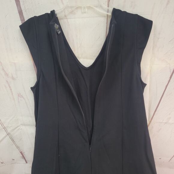 6TH & LN Sleeveless Dress Womens Size 18 Double Front Zipper Back Zip - Picture 3 of 6
